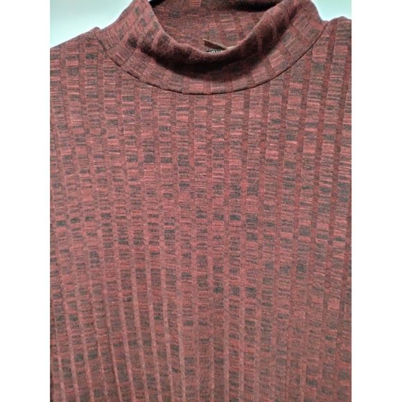 Ivanka Trump Long Sleeve Mock Neck Sweater Dress Burgundy Women's L - Picture 4 of 11